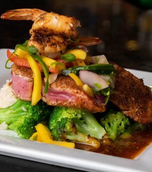 Honey Mango Glazed Tuna
