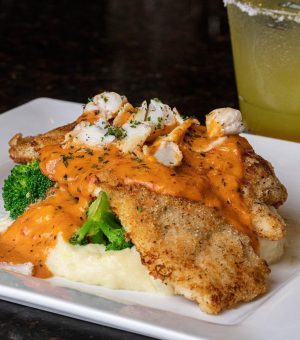 Garlic Parmesan Flounder